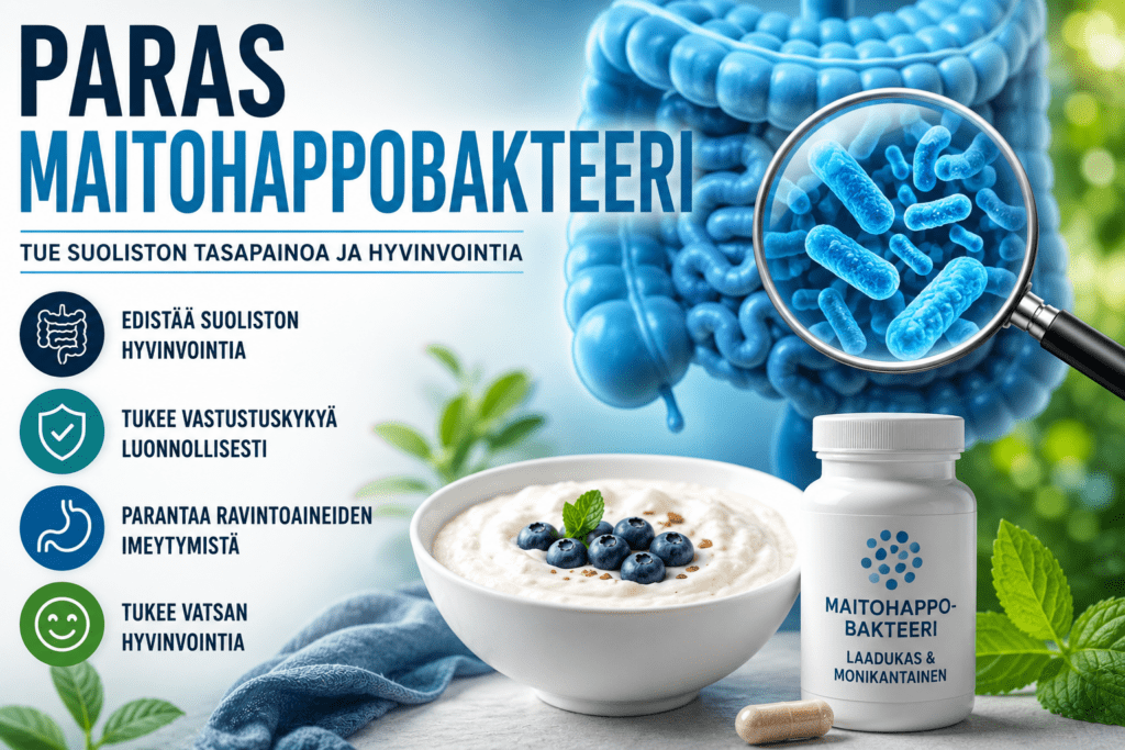 Paras maitohappobakteeri 2026 – näin valitaan oikea valmiste