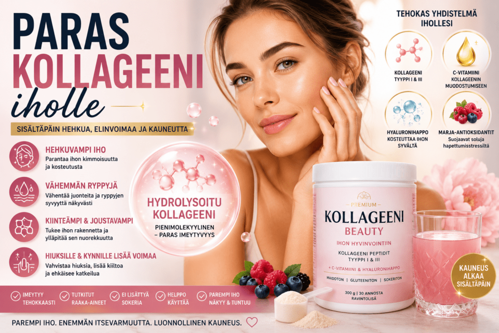 Paras kollageeni iholle – Asiantuntijan vertailu ja parhaat valmisteet