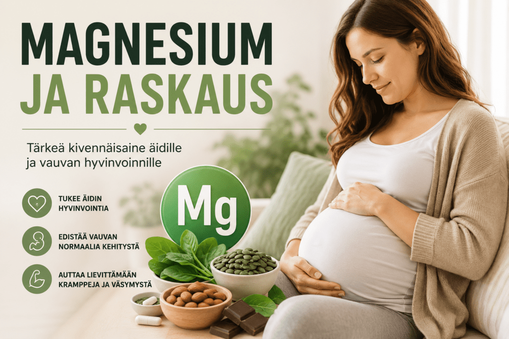 Magnesium ja raskaus – Hyödyt, oikea annos ja parhaat valmisteet
