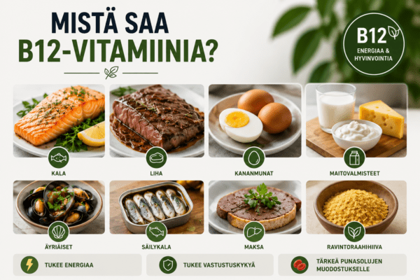 Mistä saa b12 vitamiinia