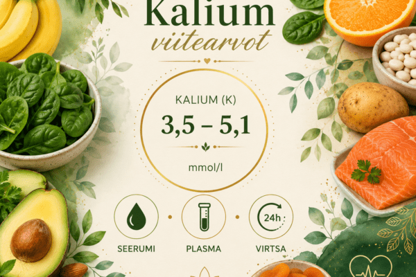 Kalium viitearvot