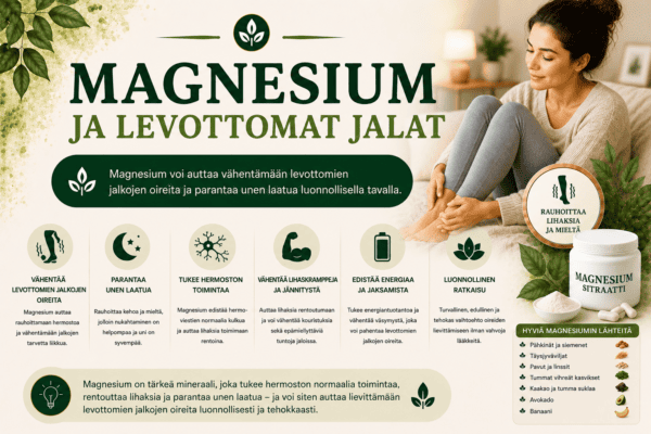 Magnesium ja levottomat jalat