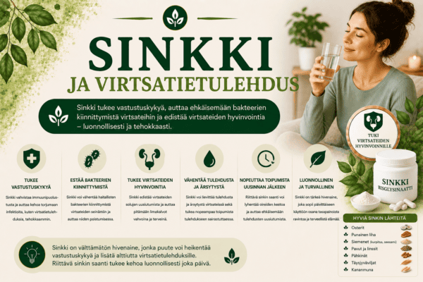 Sinkki ja virtsatietulehdus