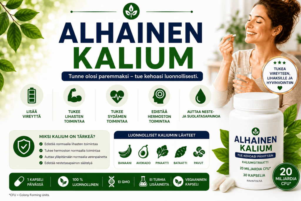 Alhainen kalium: kokemuksia, oireet ja syyt