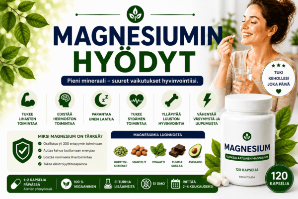 Magnesiumin hyödyt