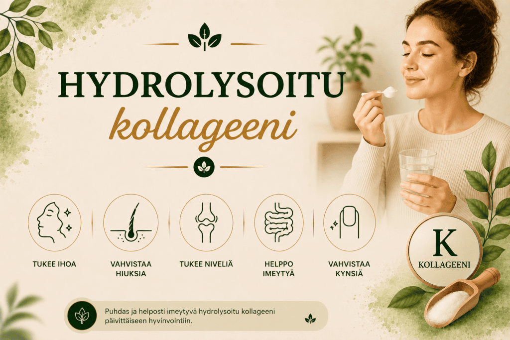 Hydrolysoitu kollageeni: mitä se tarkoittaa ja miten se eroaa tavallisesta kollageenista