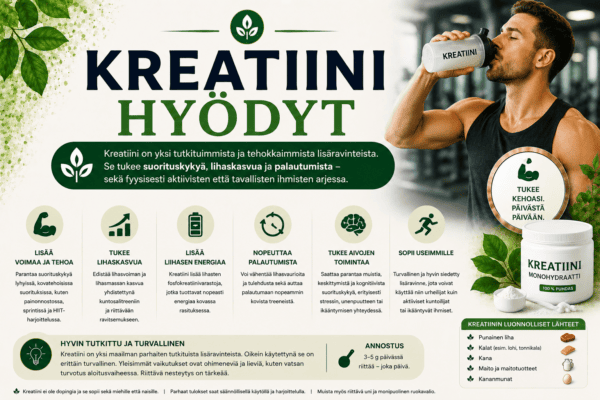 Kreatiini hyödyt