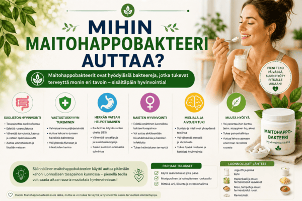 Paras maitohappobakteeri ärtyneelle suolelle